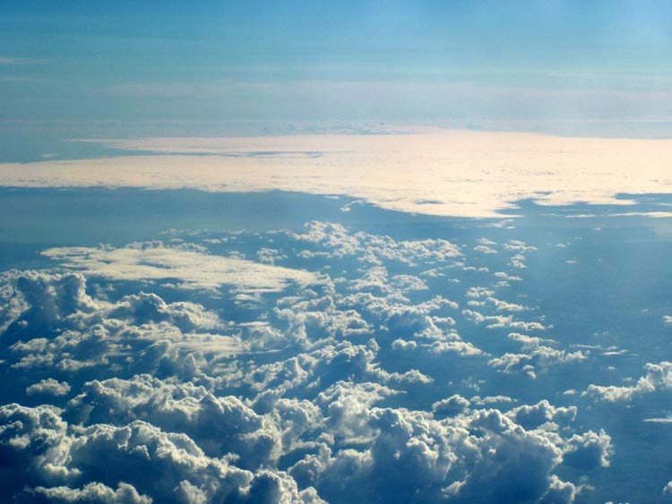 Clouds from a plane