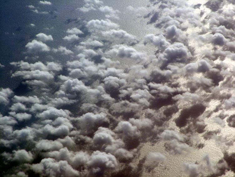 Clouds over the sea