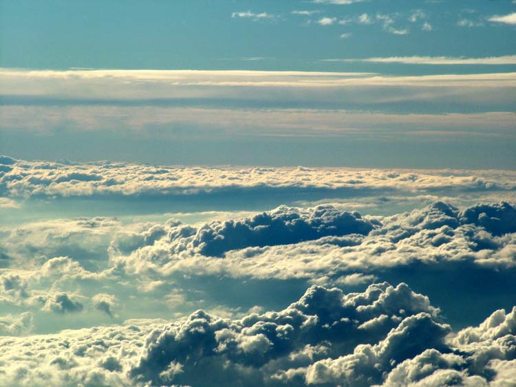 Clouds from a plane